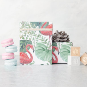 Papel De Presente Amostras e folhas cor-de-água, cor-de-rosa