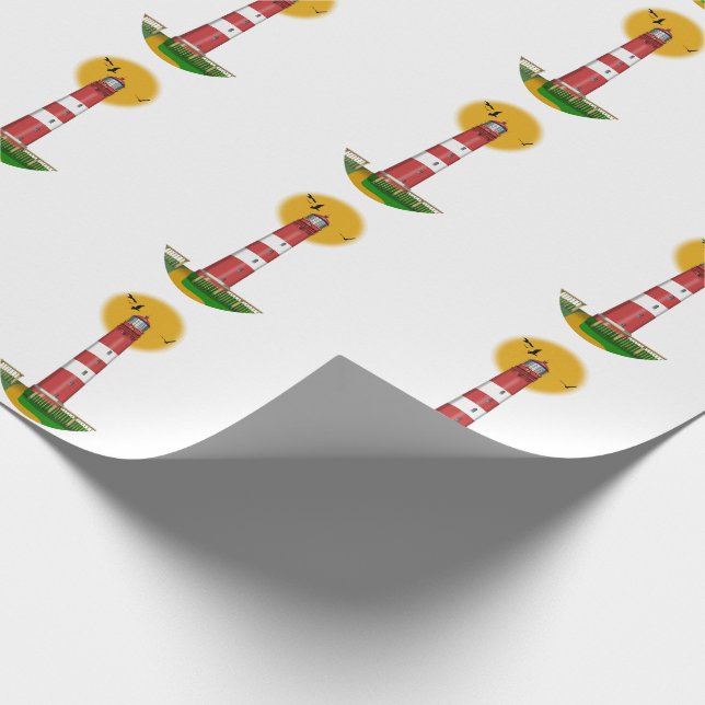 Papel De Presente Amrum Lighthouse Alemanha (Ponta)