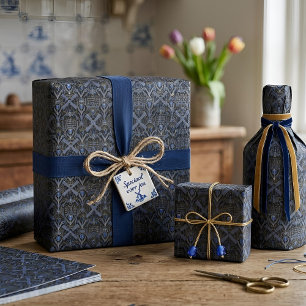 Papel De Presente Amsterdã Art Deco   Moinhos de vento