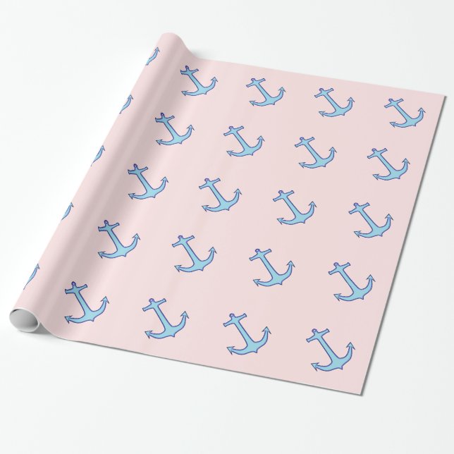 Papel De Presente Âncoras (Desenrolado)