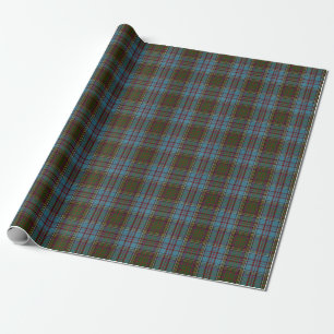 Papel De Presente Anderson Clan Tartan - Padrão de Xadrez Escocês