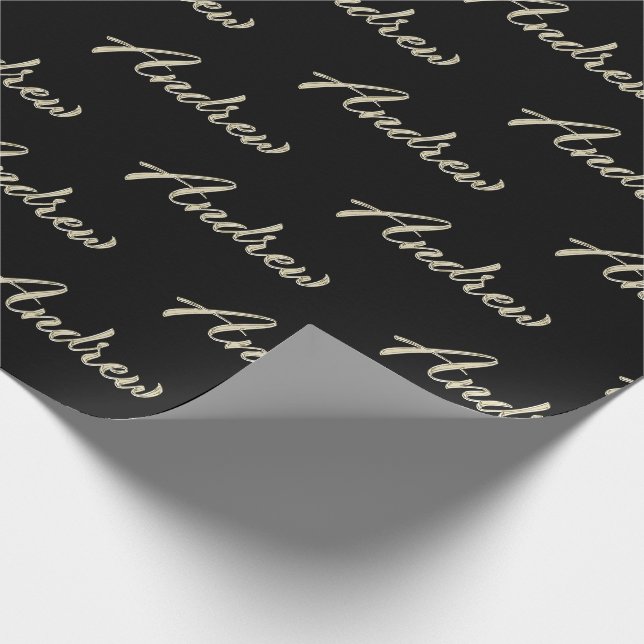 Papel De Presente Andrew Vorname Name edles Geschenkpapier Papier (Ponta)