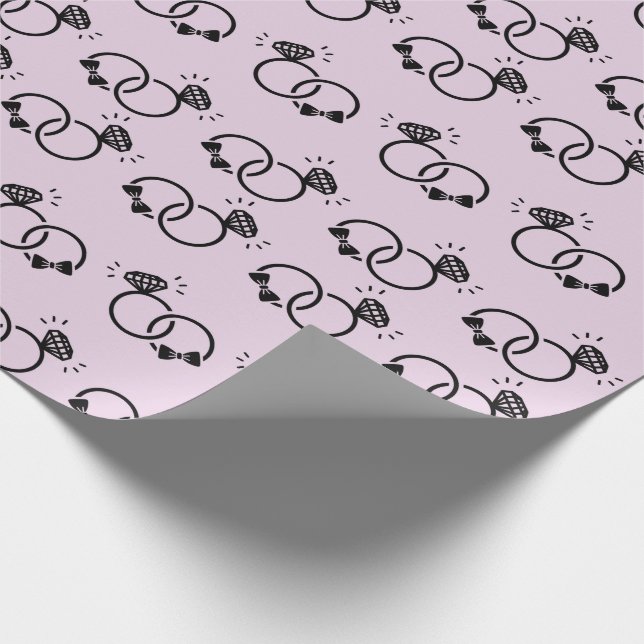 Papel De Presente Anéis De Casamento Para Presentes De Chá de panela (Ponta)