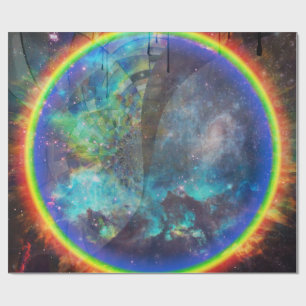 Papel De Presente Anel de fogo no espaço