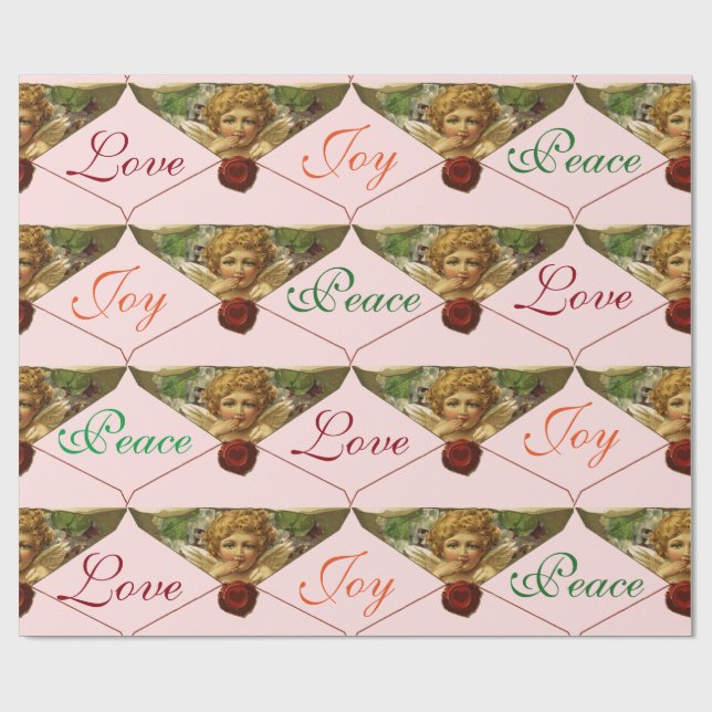 Papel De Presente ANGEL HEART RED WAX SEAL Love Joy (Aberto)