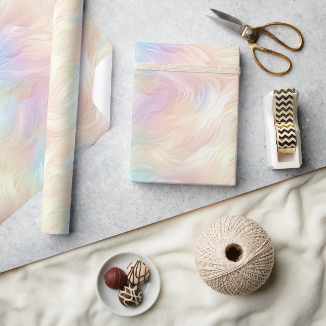 Papel De Presente Angel Wings Aqua Blue (Artesanato)