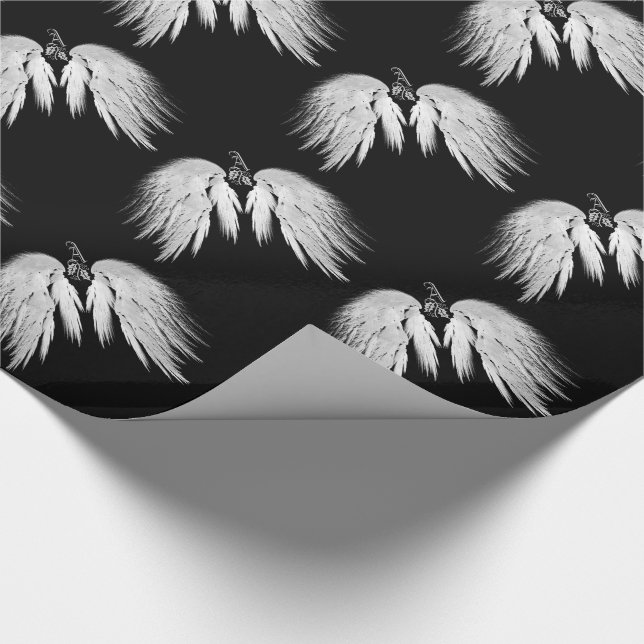 Papel De Presente ANGEL WINGS Black HeavenHolly Monograma (Ponta)