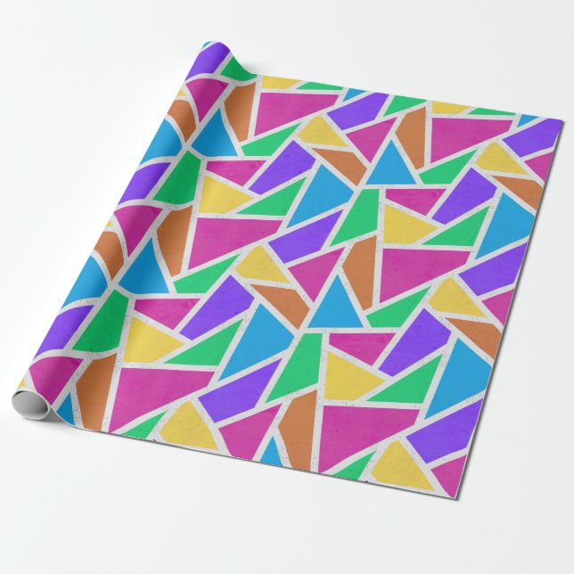 Papel De Presente Ângulo direito do arco-íris (Desenrolado)