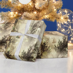 Papel De Presente Ângulos de Papel Elegante de Feriado Vintage