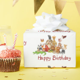 Papel De Presente Animais de estimação