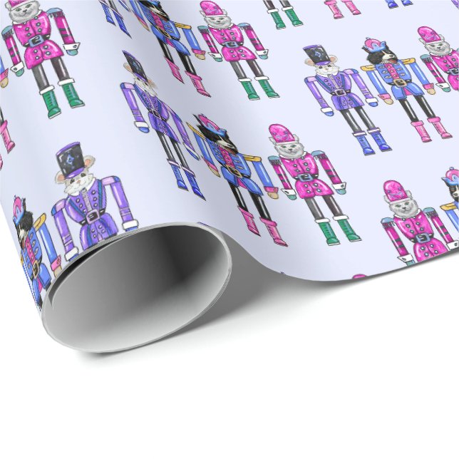 Papel De Presente Animais de Estimação Quebra-Nozes  (Ponta do rolo)
