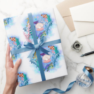 Papel De Presente Animais do mar do oceano de Cuba