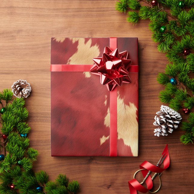 Papel De Presente Animal de cochicho vermelho ocidental (Presente de Natal)