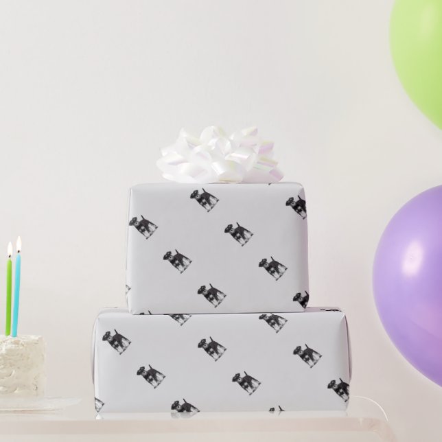 Papel De Presente Animal de estimação de aquarela Miniatura (Presentes para festas)