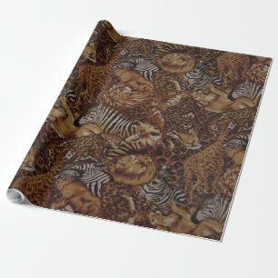 PAPEL DE PRESENTE ANIMAL SAFARI JUNGLE