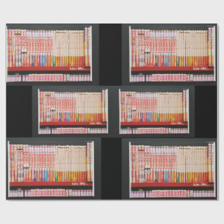 Papel De Presente Anime Books Wraping Paper