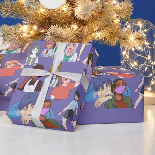 Papel De Presente Anime Wrapping Paper (Feriados)