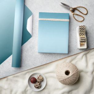 Papel De Presente Aniversário Céu Azul Água Ombre