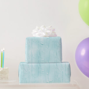 Papel De Presente Aniversário com Cobertura Azul Claro Aqua