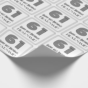 Papel De Presente Aniversário da 61ruas: Art Deco Inspira Estilo "61