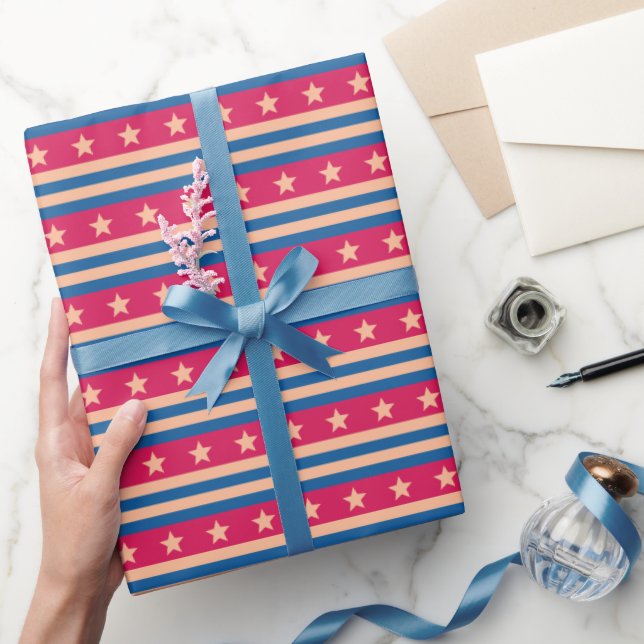 Papel De Presente Aniversário da Mãe Artística Inicial Sensível Mode (Presentear)