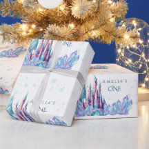 Aniversário de 1 ano Cartoon Castle Frozen Primeir