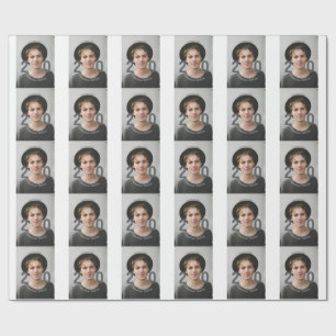 Papel De Presente aniversário de 20 anos adicionar nome foto data ho