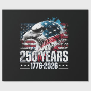 Papel De Presente Aniversário de 250 anos dos Estados Unidos Manga L