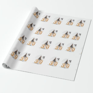 Papel De Presente aniversário de 30 anos
