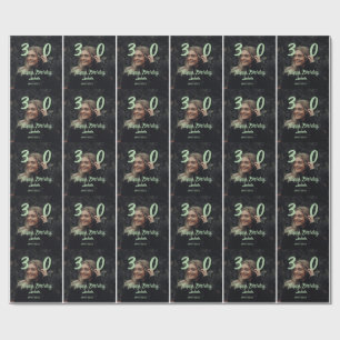 Papel De Presente aniversário de 30 anos adicionar nome data ano ver