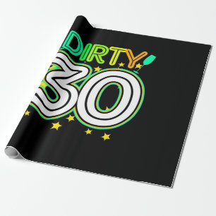 Papel De Presente aniversário de 30 anos aniversário de 30 anos Fe