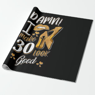 Papel De Presente aniversário de 30 anos Faço 30 Pareceres Bons