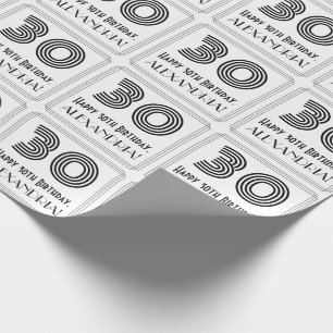 Papel De Presente Aniversário de 30 anos: O art deco inspirou o