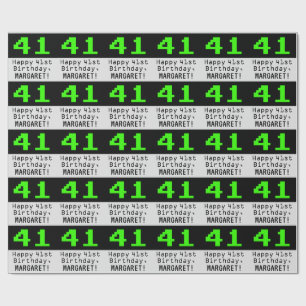 Papel De Presente Aniversário de 41ruas - Estilo Nerdy / Geeky "41"