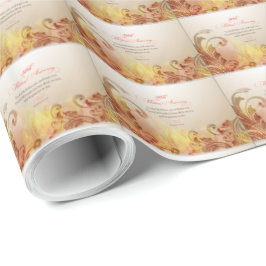 Papel De Presente Aniversário de 50 anos de Casamento, Senhor Abenço