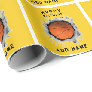 Papel De Presente Aniversário de Basquete Creative