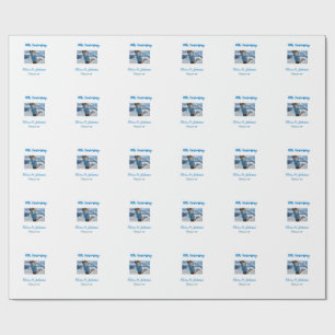 Papel De Presente Aniversário de casamento adicionar nome ano imagem