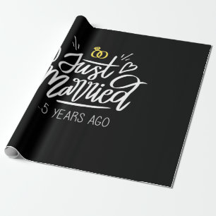 Papel De Presente Aniversário de Casamento de 5