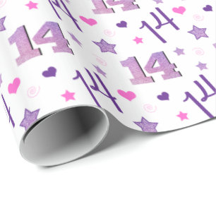 Papel De Presente Aniversário de catorze anos