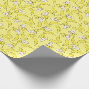 Papel De Presente Aniversário de criança de Banana Cute