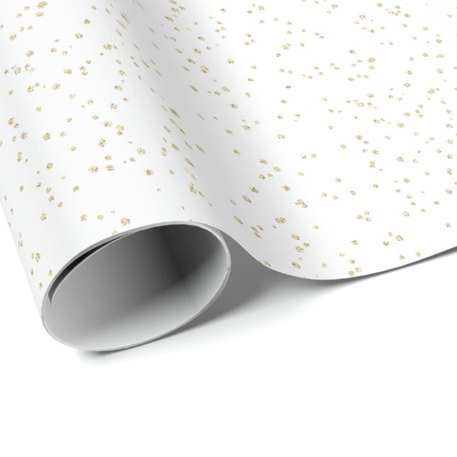 Papel De Presente Aniversário de Criança Dourado Brilho (Ponta do rolo)
