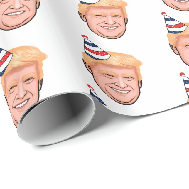 PAPEL DE PRESENTE ANIVERSÁRIO DE DONALD TRUMP (Ponta do rolo)