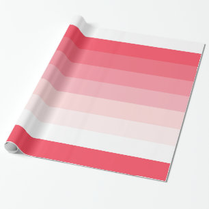 Papel De Presente Aniversário de Greve de Ombre Rosa
