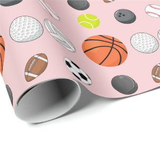 Papel De Presente Aniversário de Menina Multidesportiva