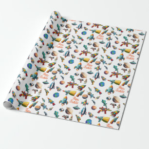 Papel De Presente Aniversário de Odyssey Espacial