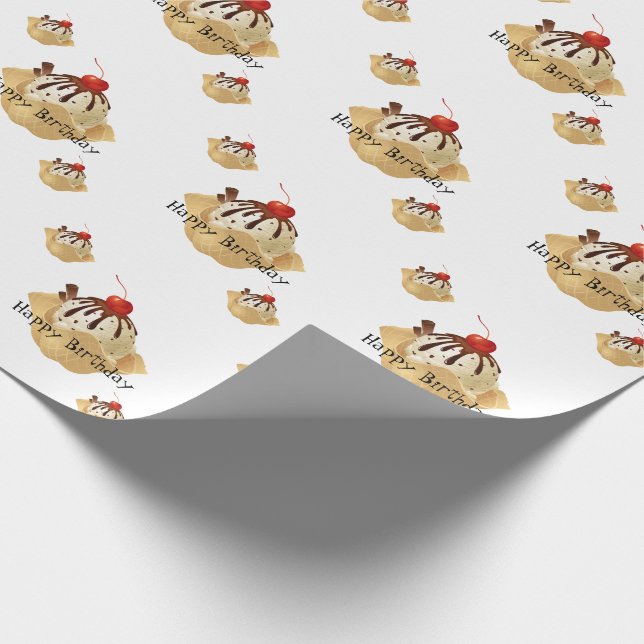 Papel De Presente Aniversário de Papel (Ponta)