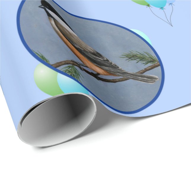 Papel De Presente Aniversário do Bird Lover - Galinhas (Ponta do rolo)