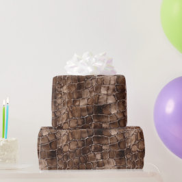 Papel De Presente Aniversário do Creamy Brown Chocolate Doces