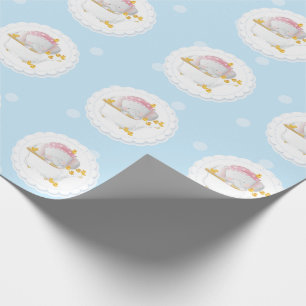 Papel De Presente Aniversário do Elefante para Bebês