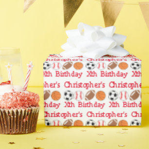Papel De Presente Aniversário do Esporte